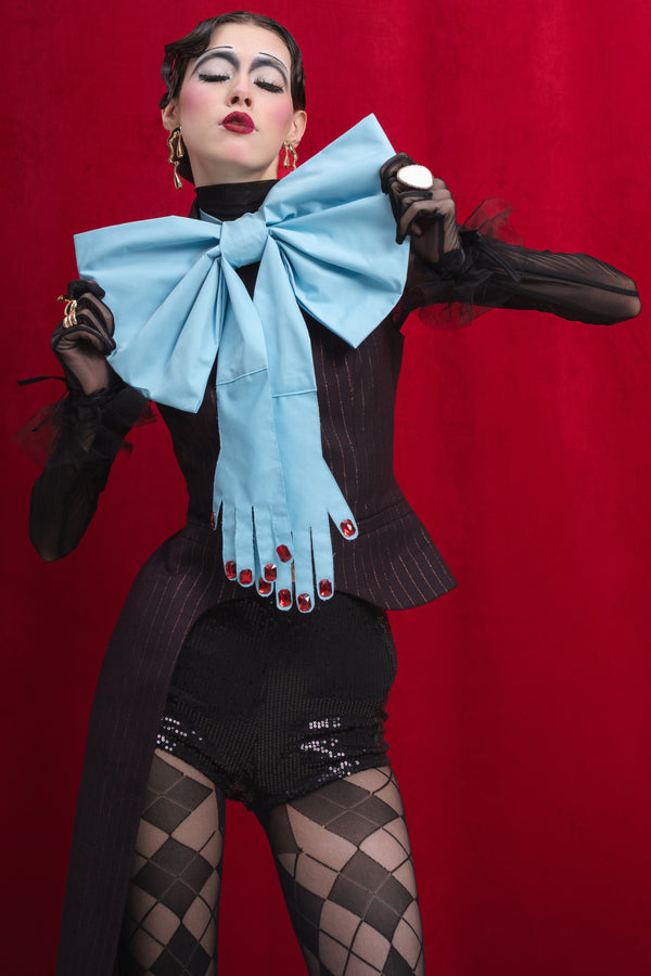 Pinstripe Asymmetric Tailored Vest “Iconic”