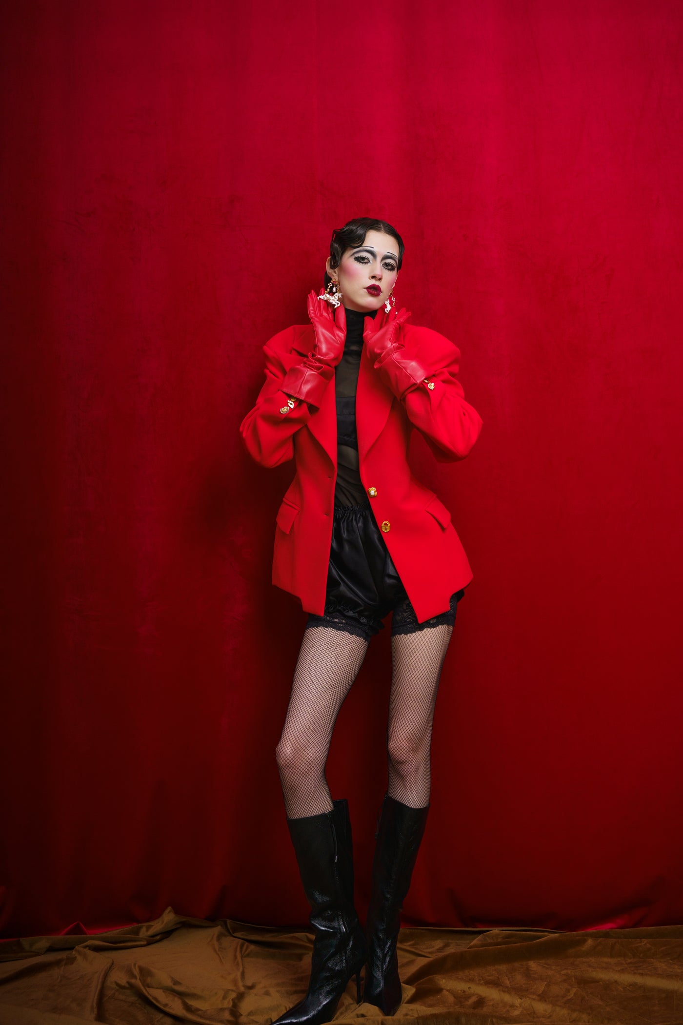 Red Tailored Blazer