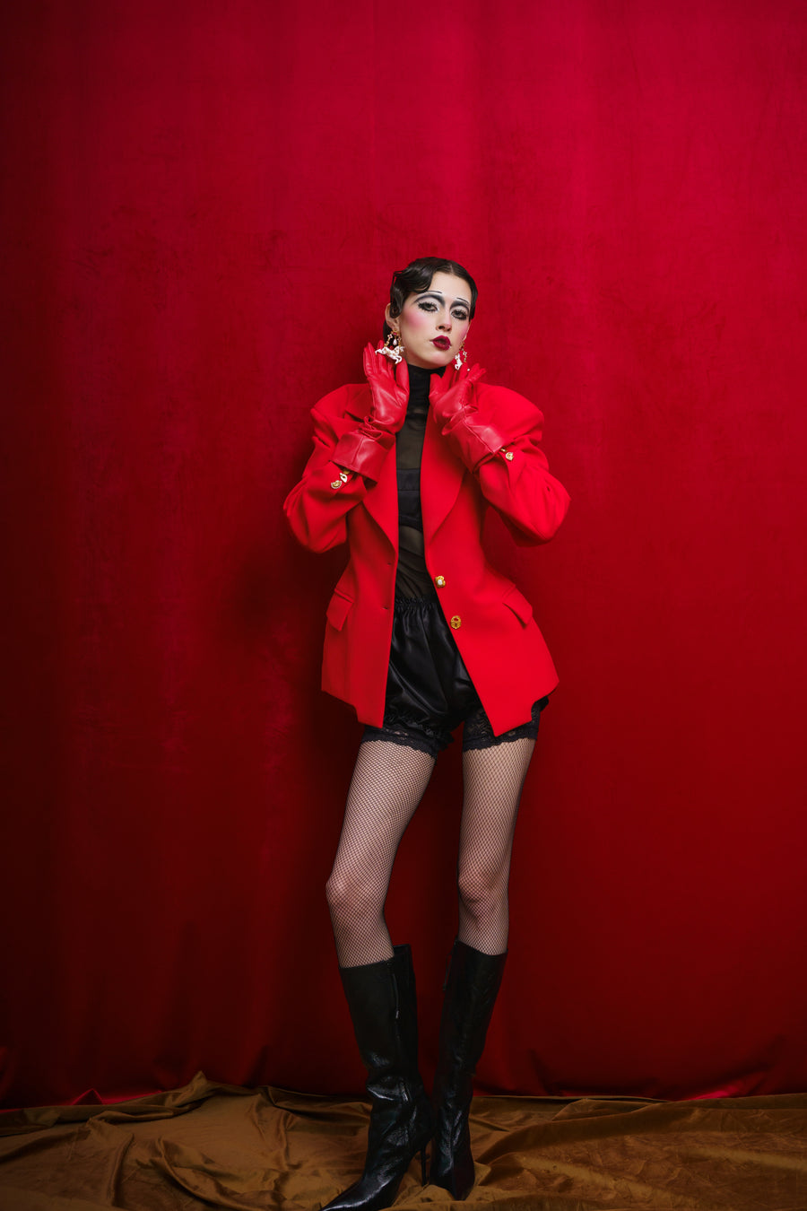 Red Tailored Blazer