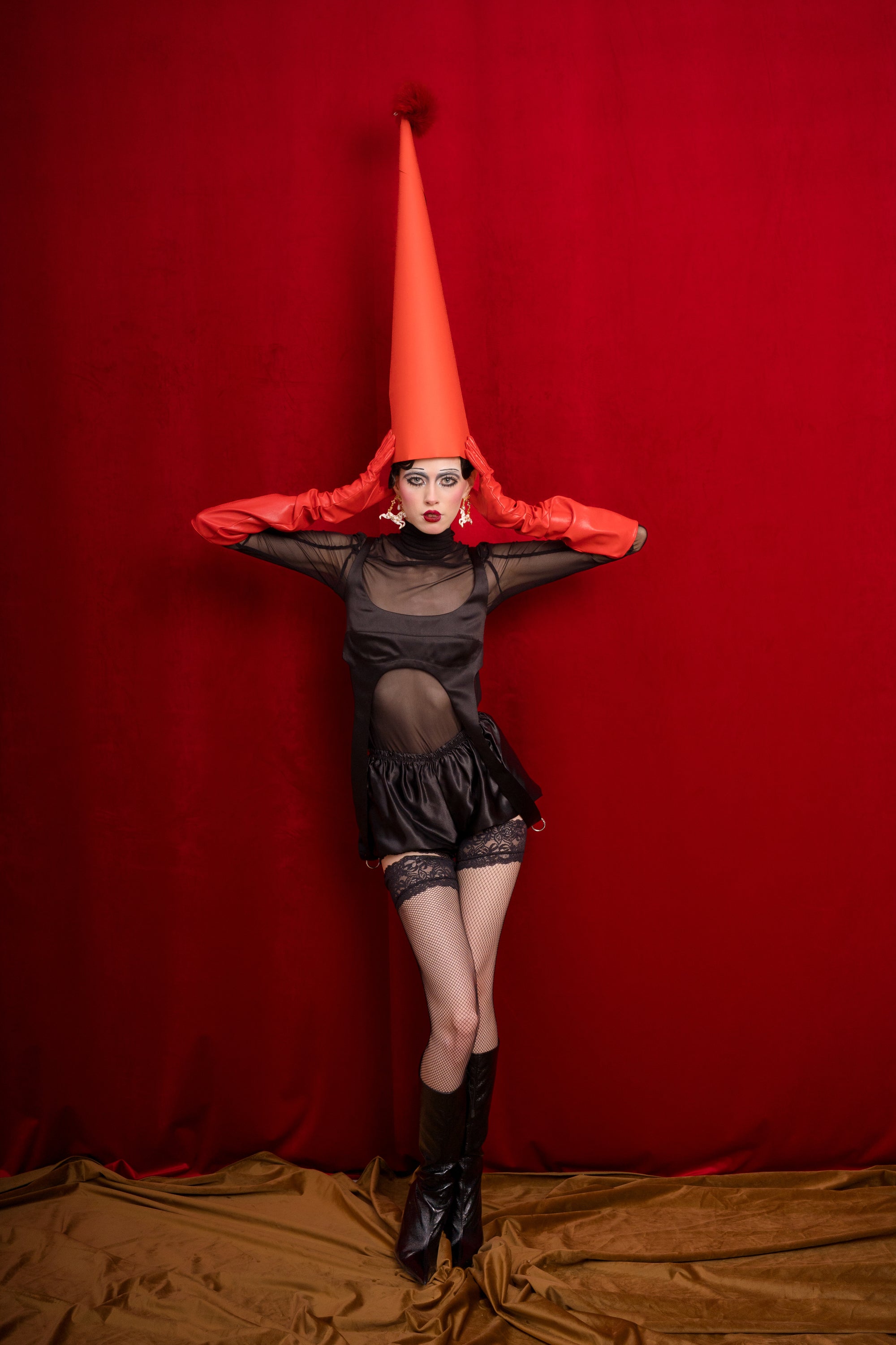 The Queen 2-Piece Set: Turtleneck & Satin Top