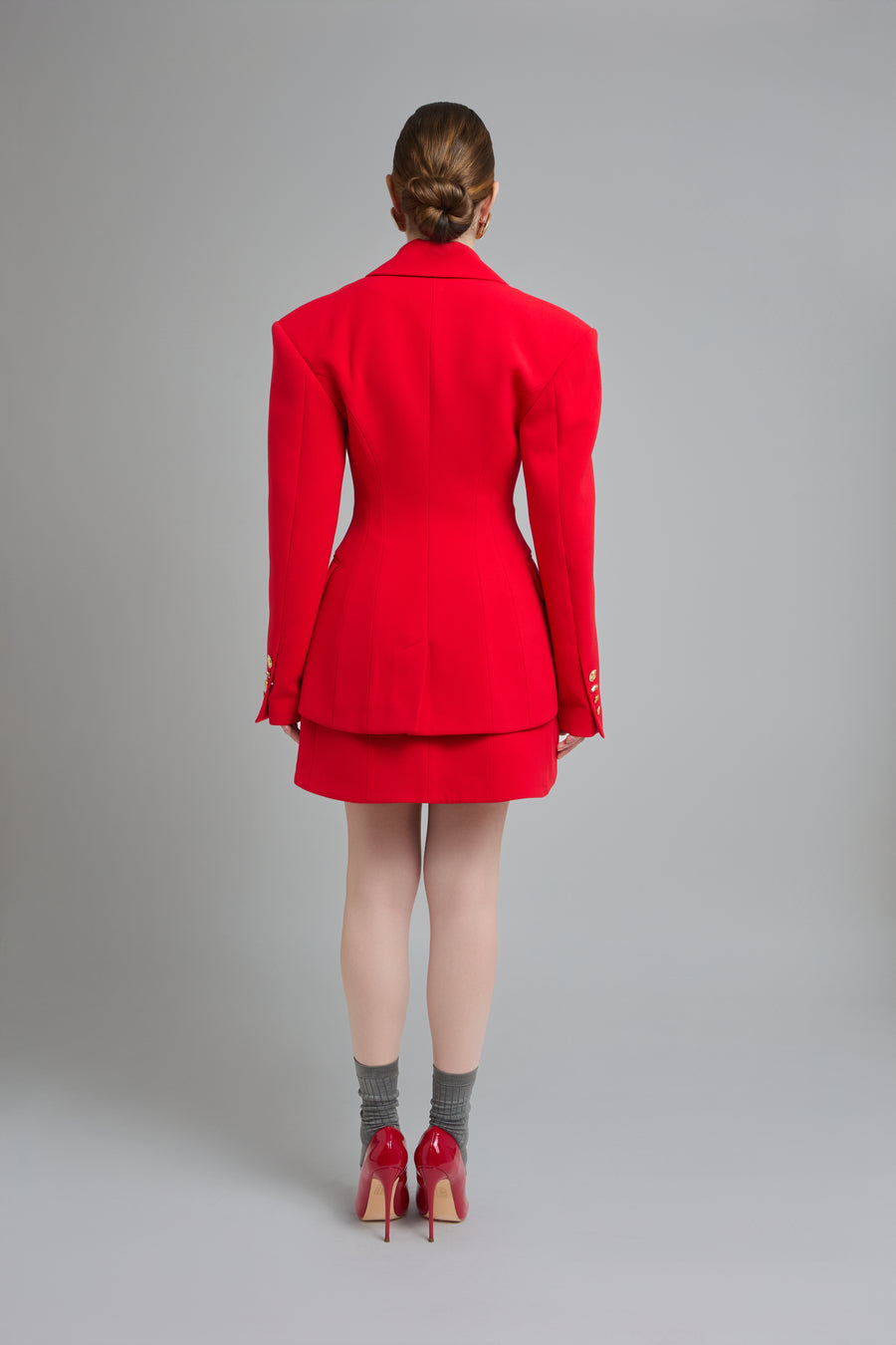Red Tailored Blazer