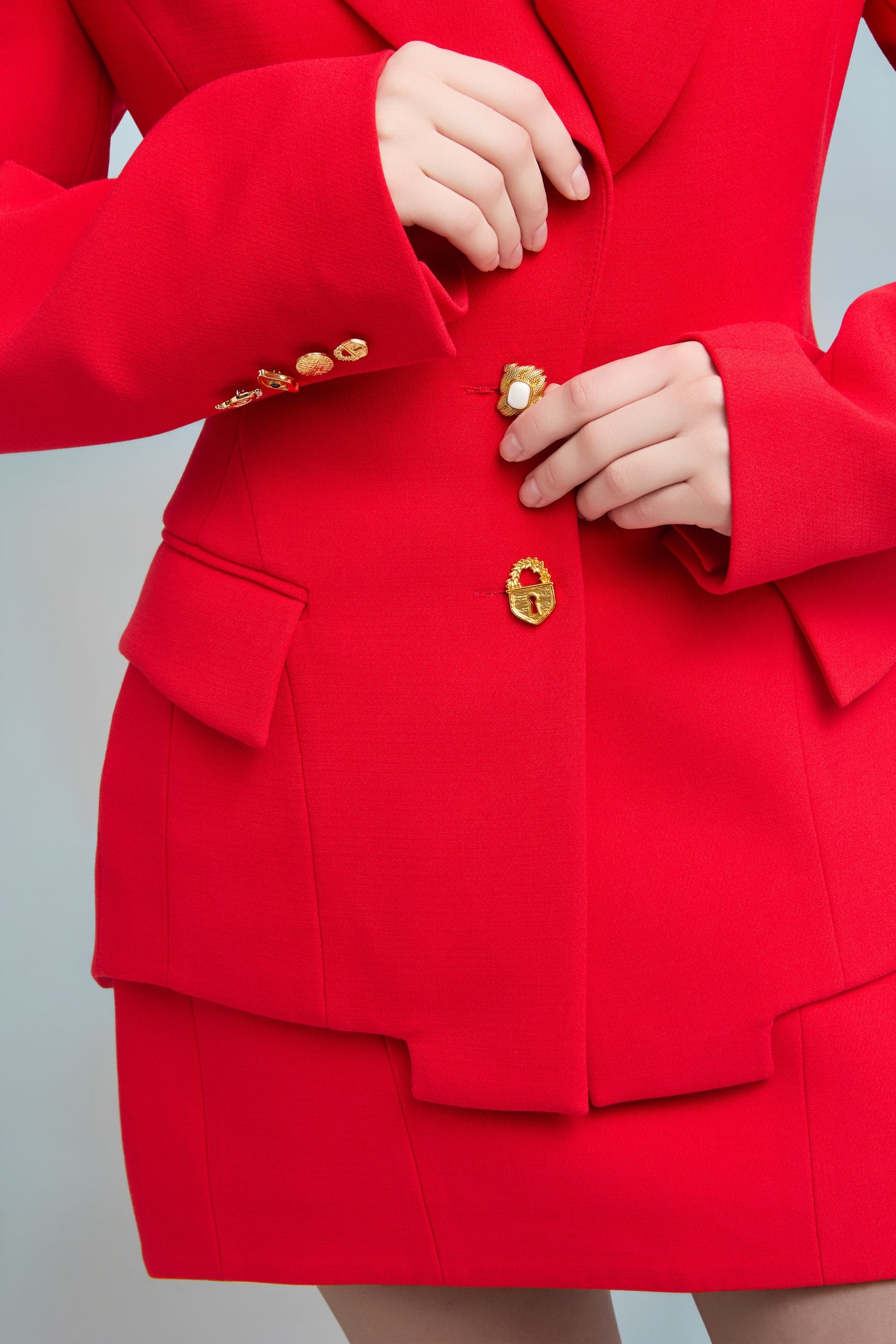 Red Tailored Blazer