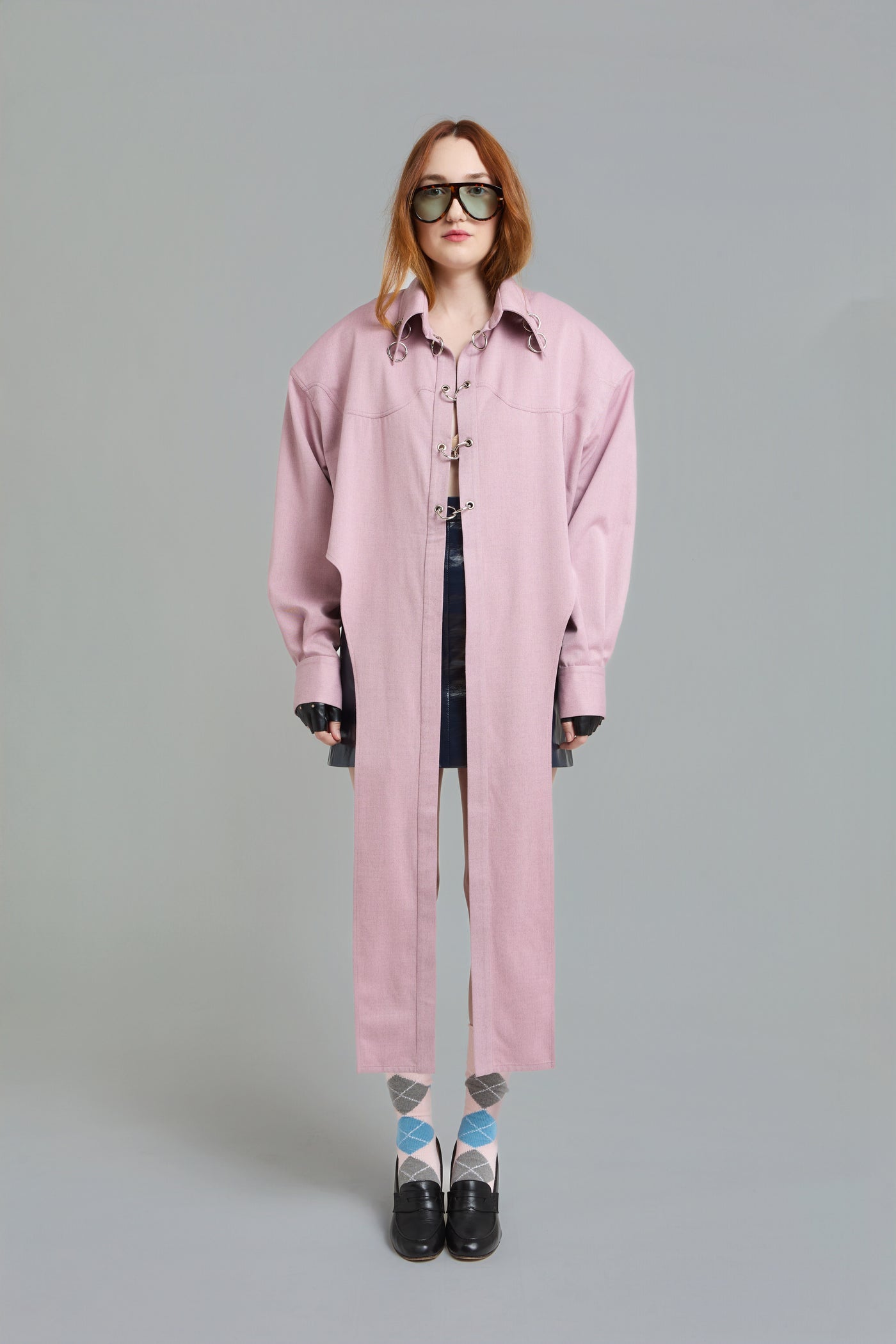 Strong-Shoulder Oversized Shirt by Naked Doll