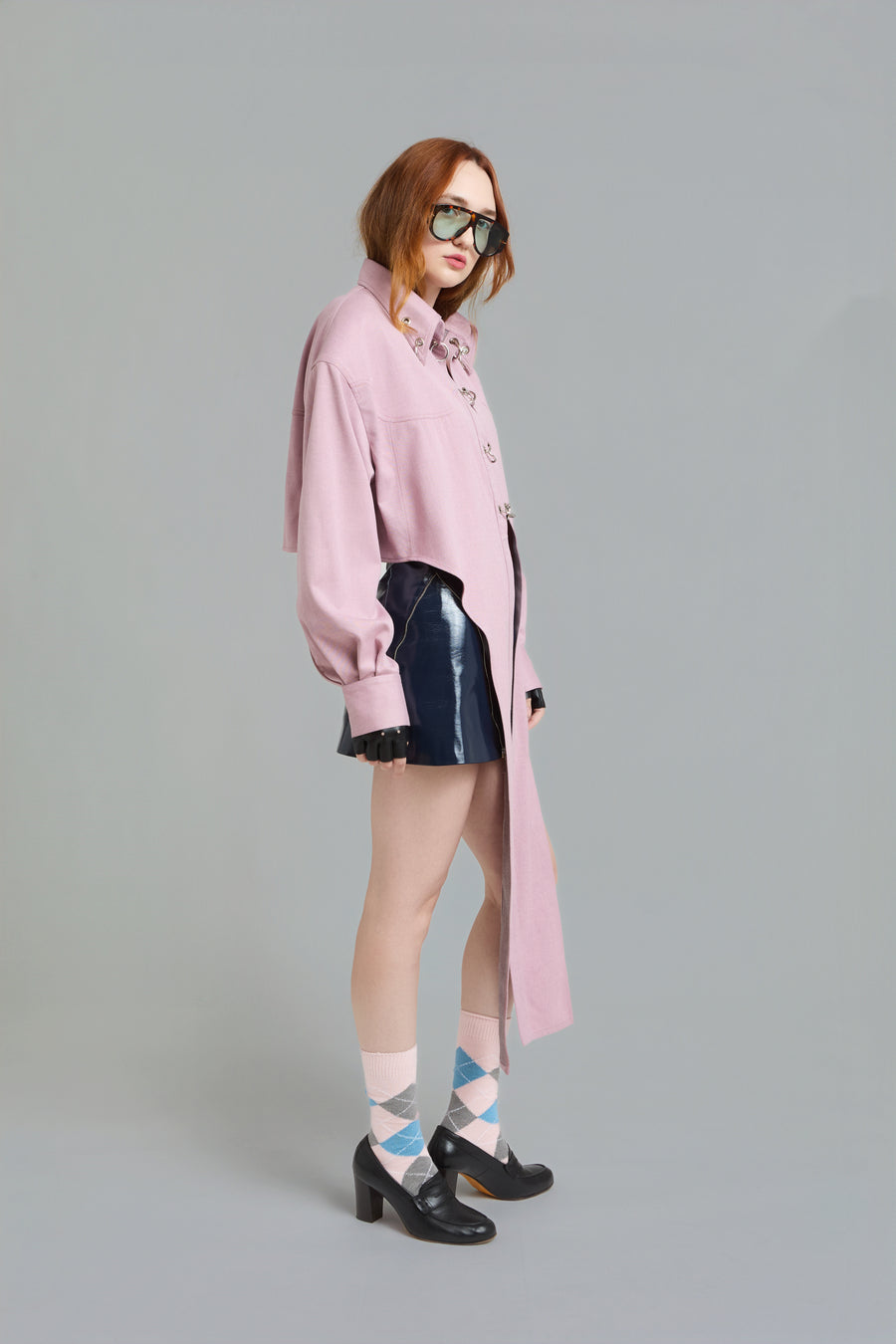 Strong-Shoulder Oversized Shirt