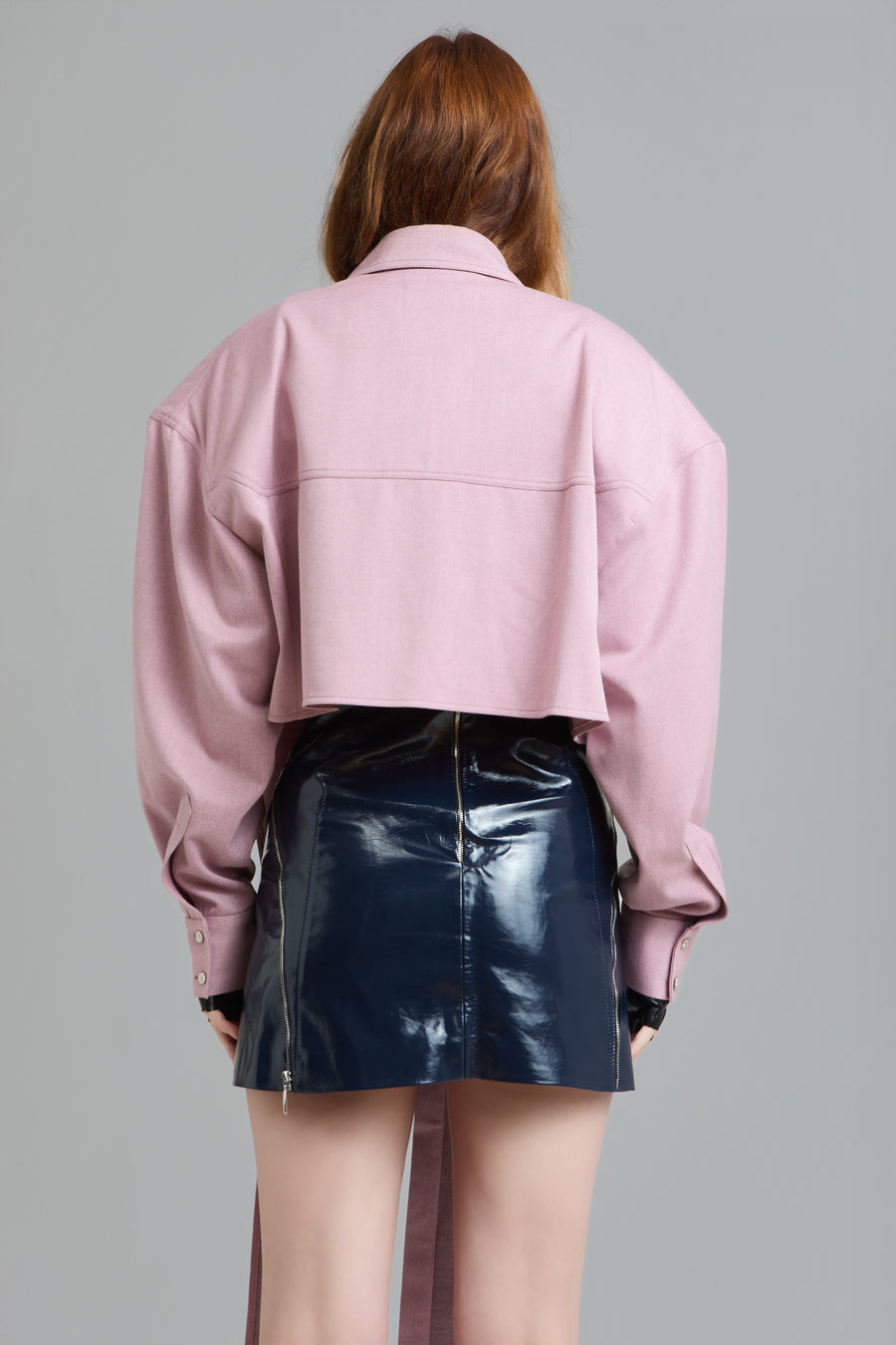 Strong-Shoulder Oversized Shirt