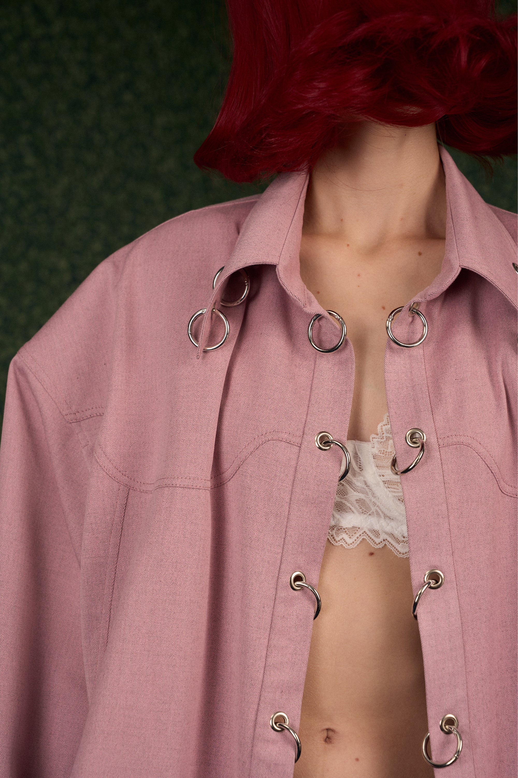 Strong-Shoulder Oversized Shirt “The Doll”