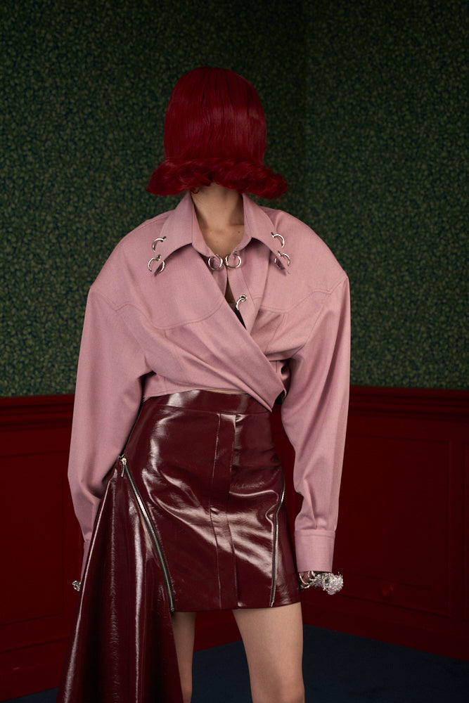 Strong-Shoulder Oversized Shirt “The Doll”