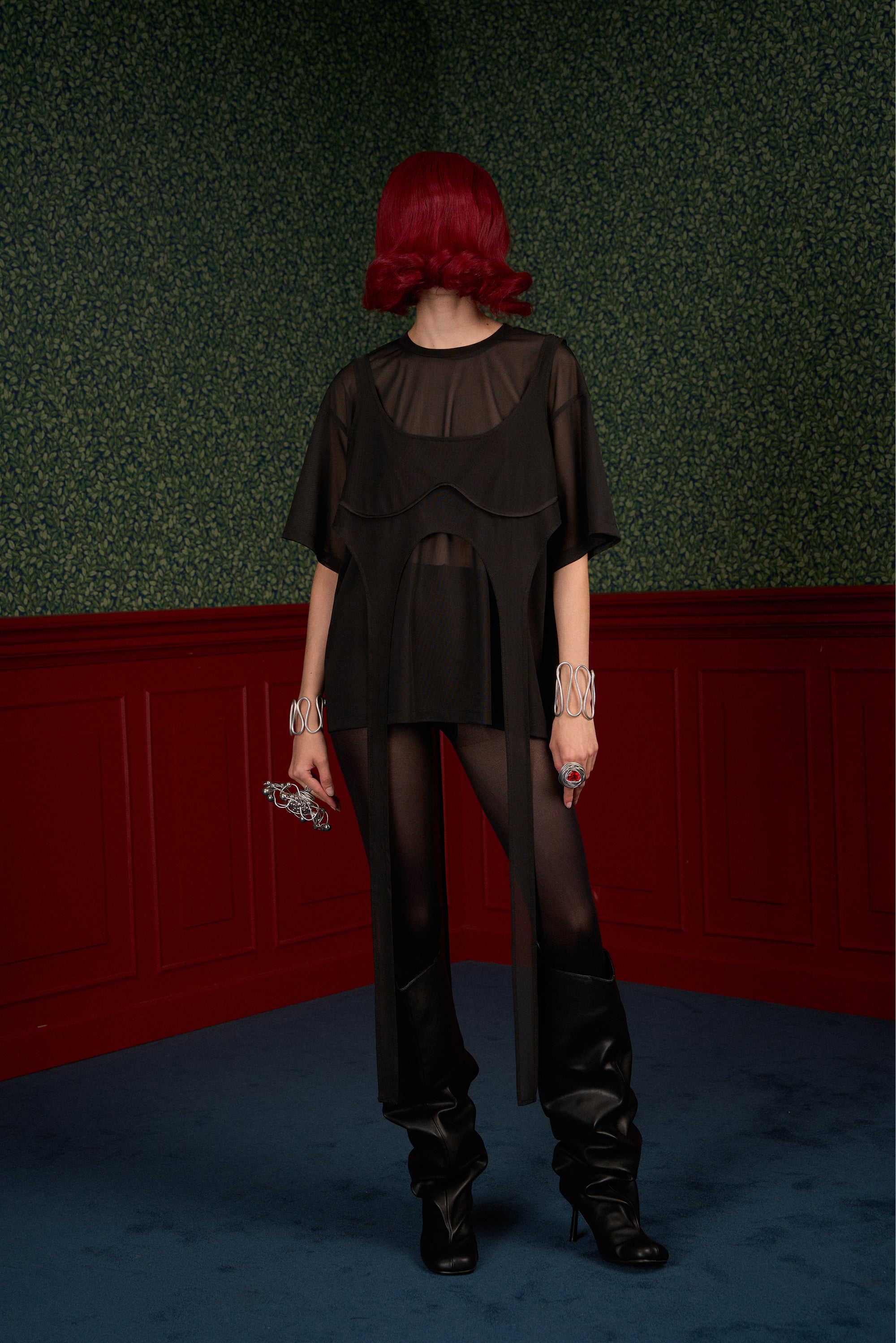 Mesh Oversized T-Shirt & Top Set “The Fearless One”