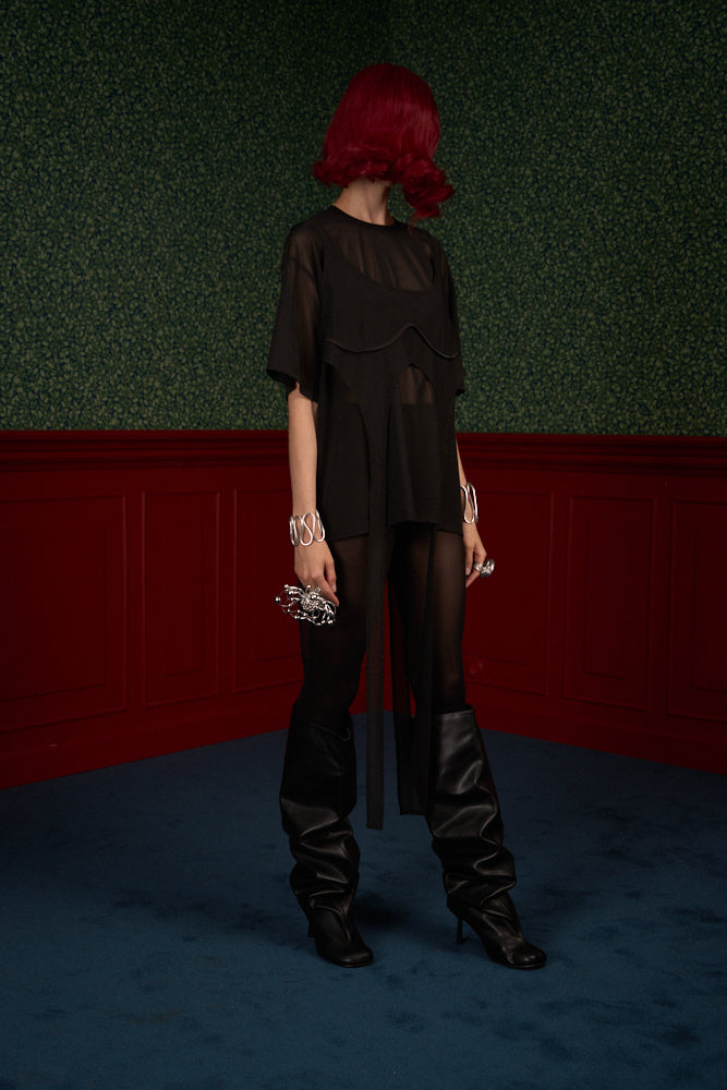 Mesh Oversized T-Shirt & Top Set “The Fearless One”