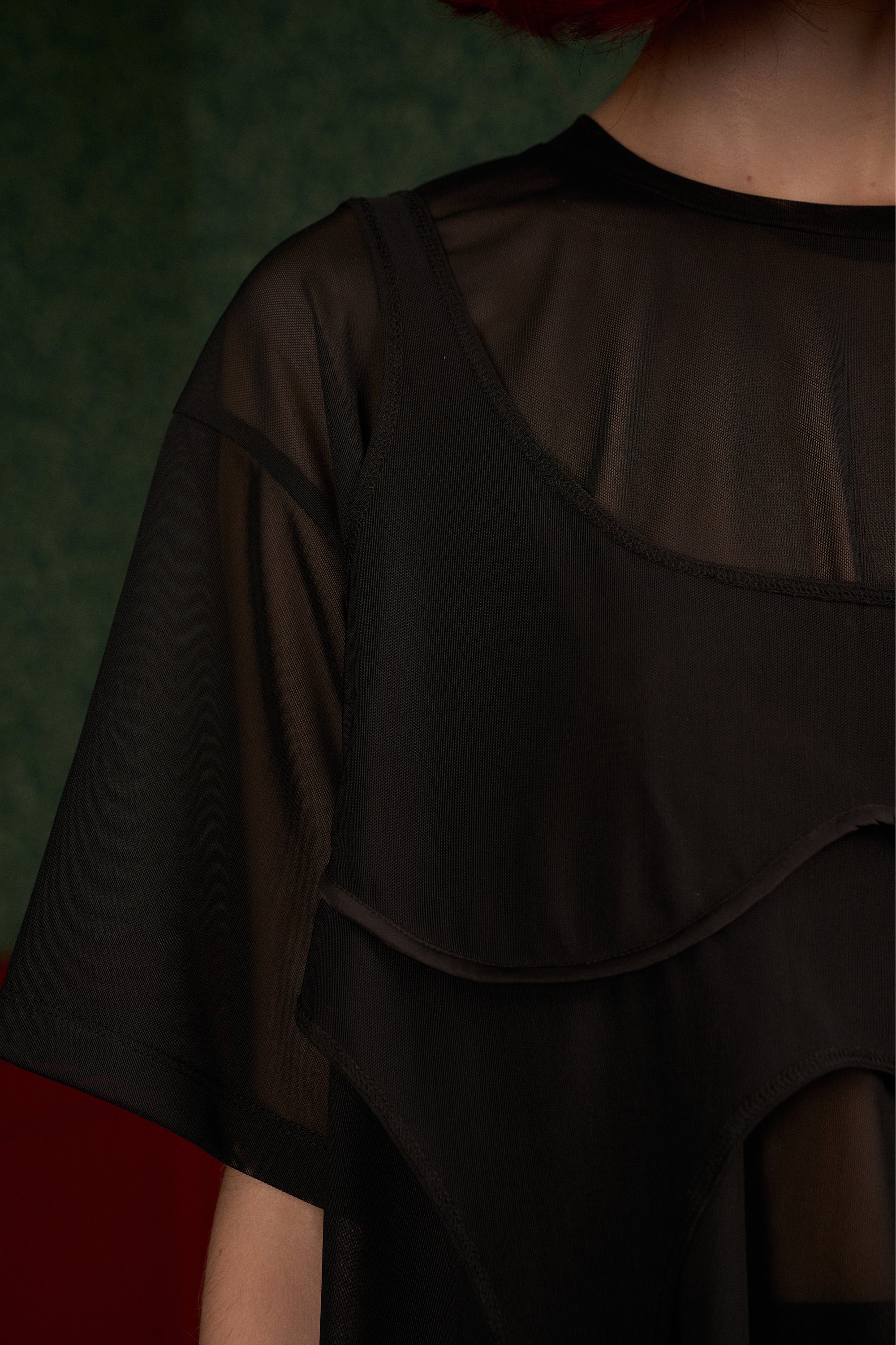 Mesh Oversized T-Shirt & Top Set “The Fearless One”