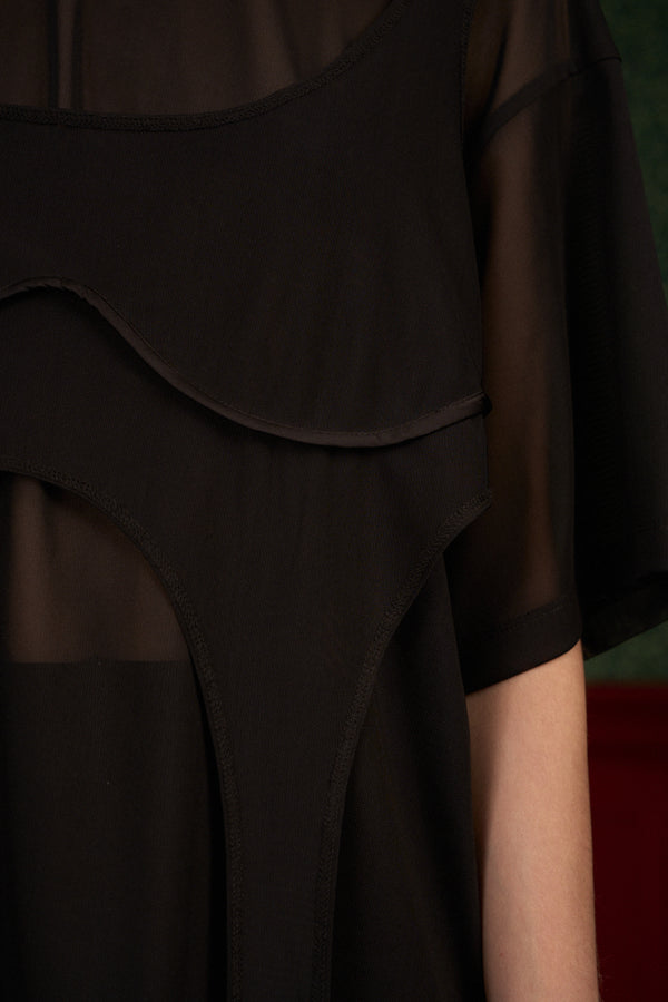 Mesh Oversized T-Shirt & Top Set “The Fearless One”