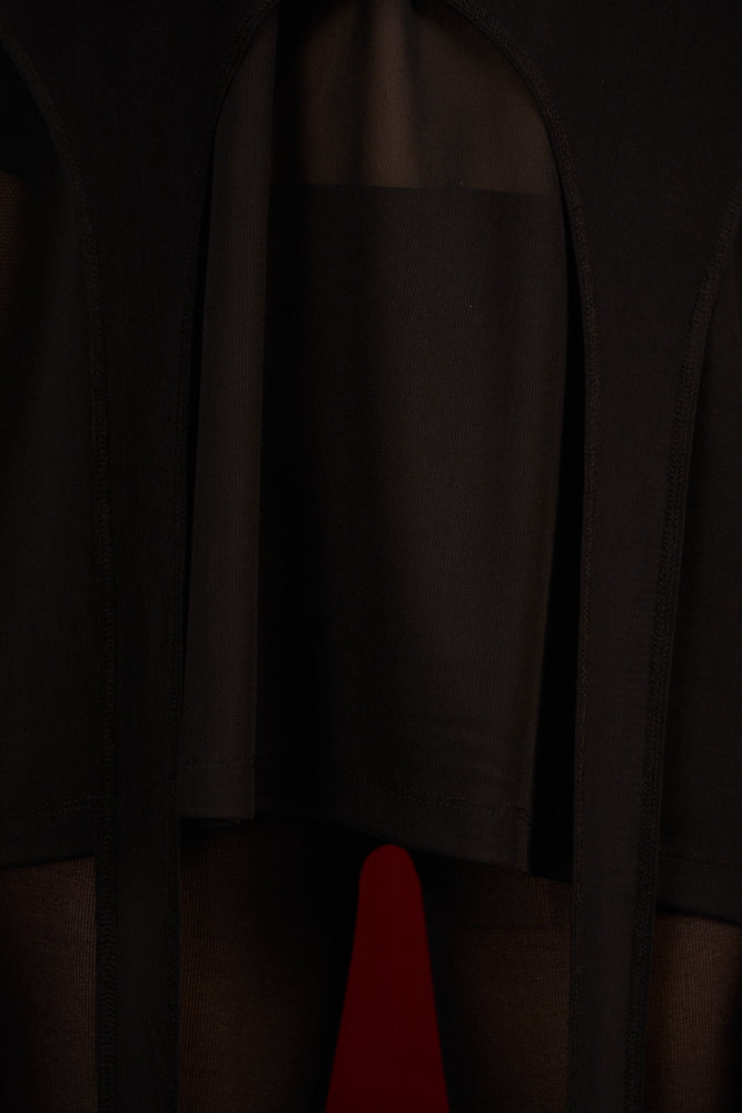 Mesh Oversized T-Shirt & Top Set “The Fearless One”