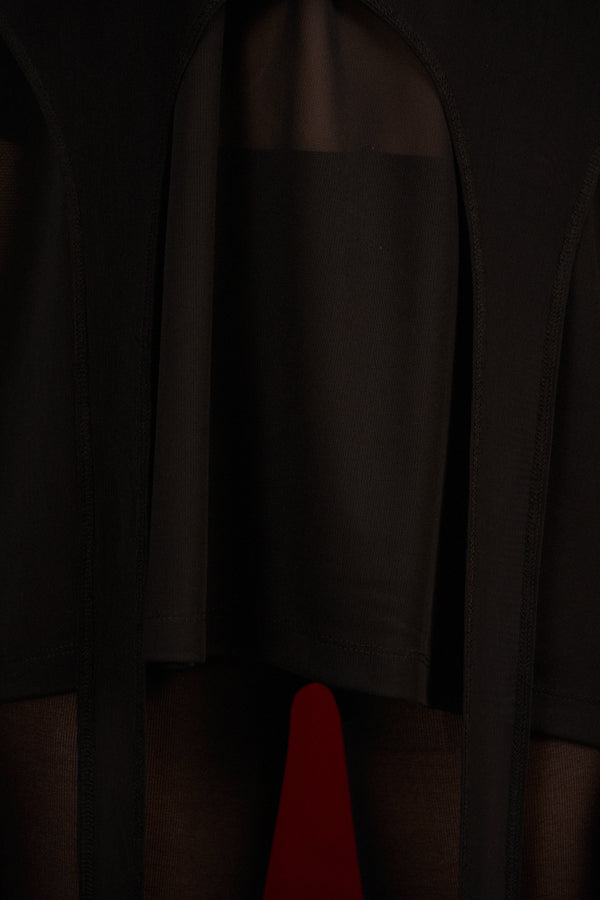 Mesh Oversized T-Shirt & Top Set “The Fearless One”