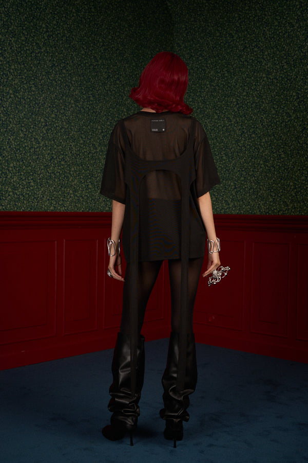 Mesh Oversized T-Shirt & Top Set “The Fearless One”