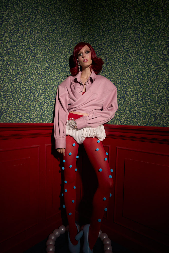 Strong-Shoulder Oversized Shirt “The Doll”