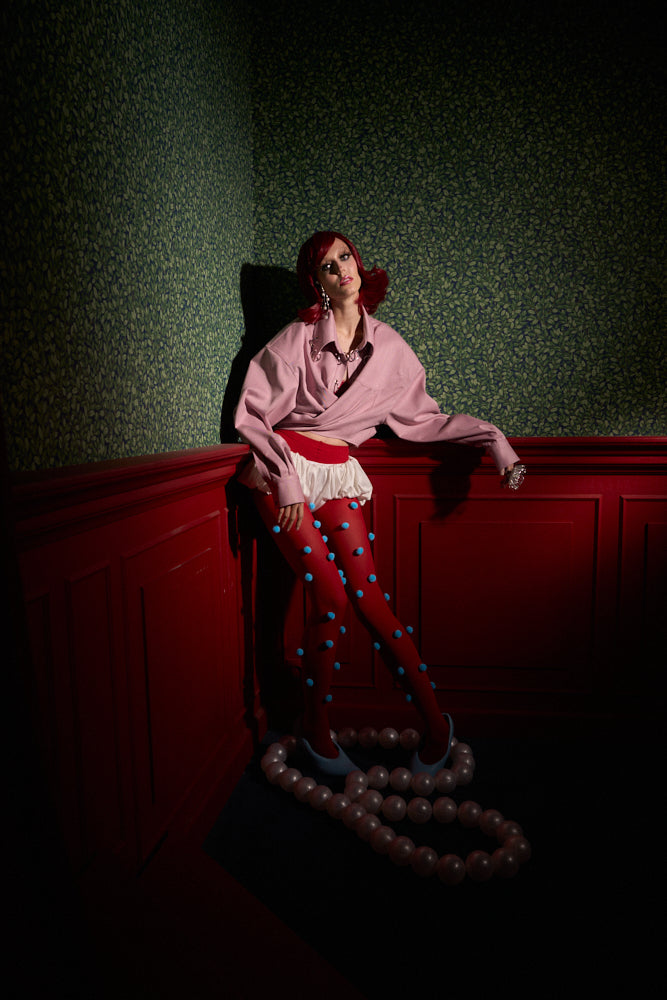 Strong-Shoulder Oversized Shirt “The Doll”