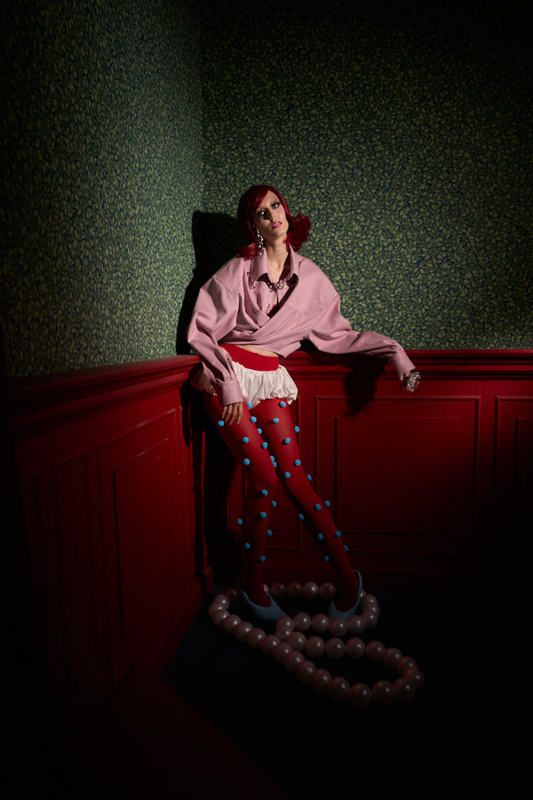 Strong-Shoulder Oversized Shirt “The Doll”