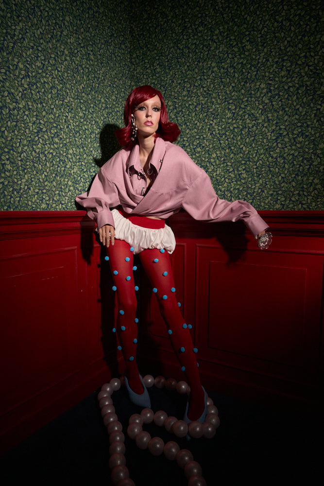 Strong-Shoulder Oversized Shirt “The Doll”