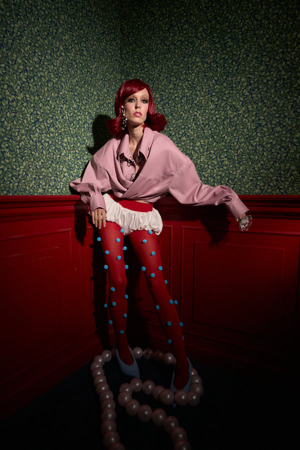 Strong-Shoulder Oversized Shirt “The Doll”