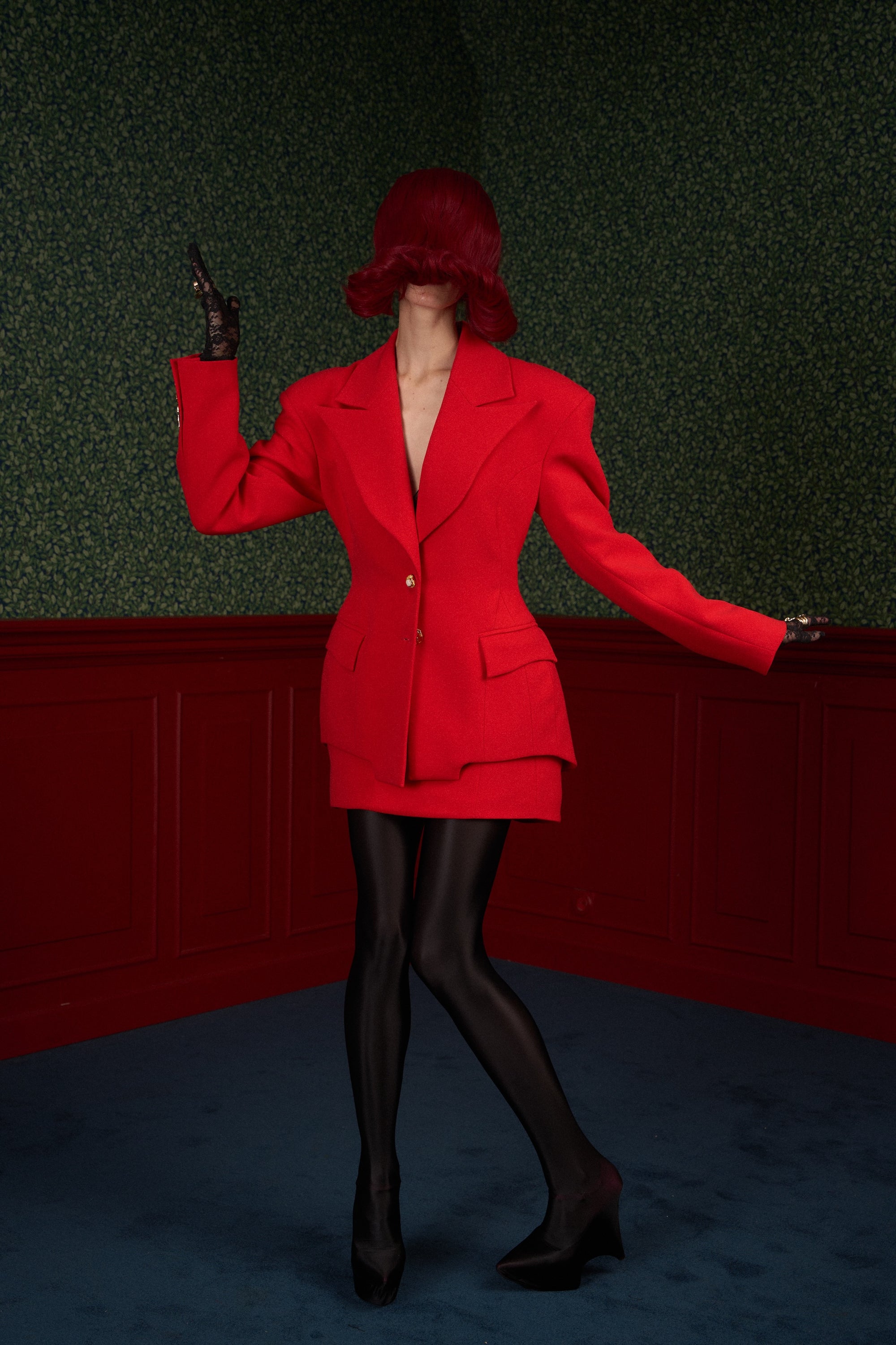 Red Tailored Blazer “Flame”