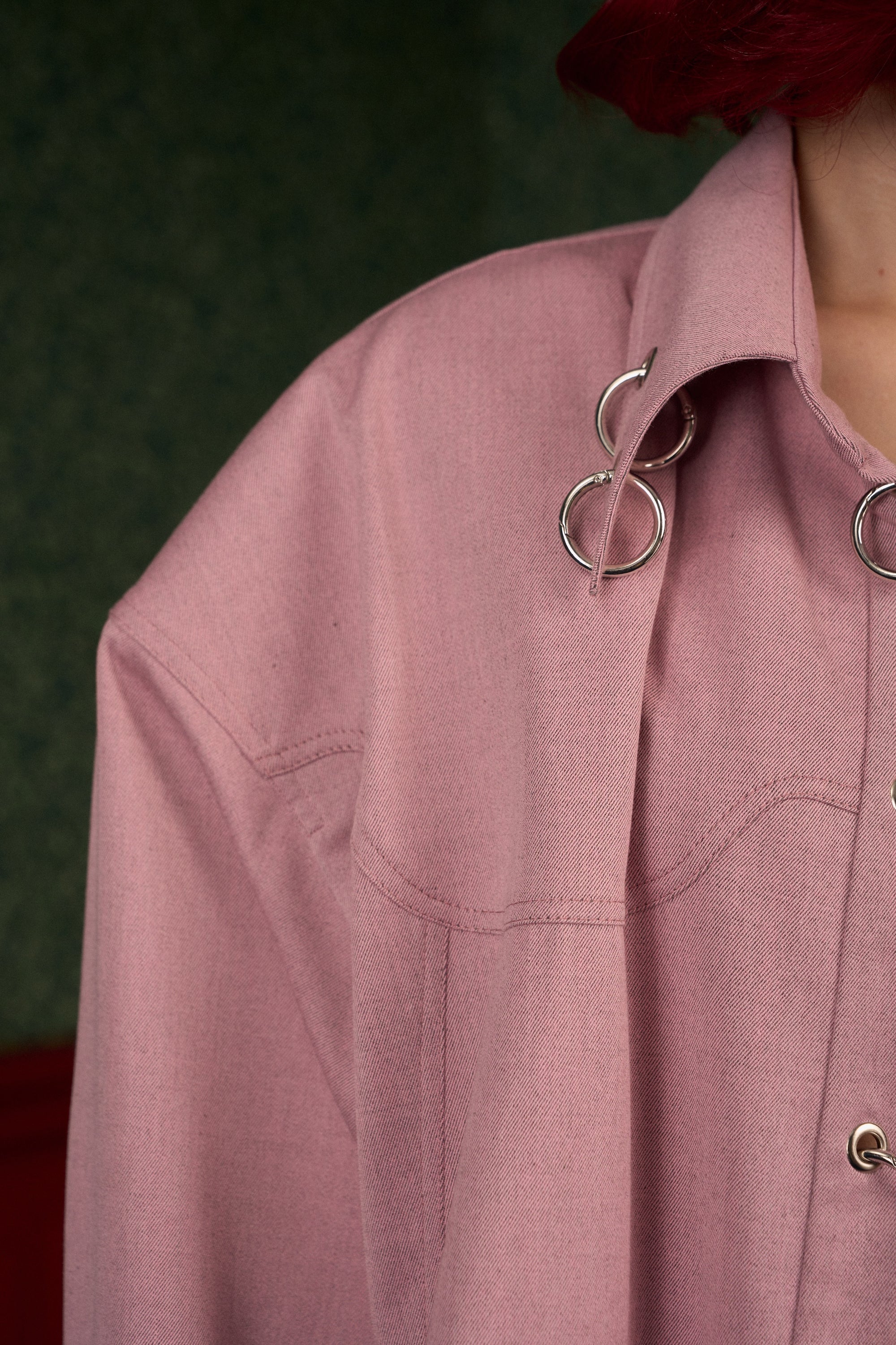 Strong-Shoulder Oversized Shirt “The Doll”