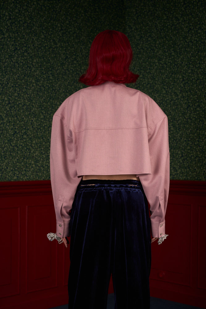 Strong-Shoulder Oversized Shirt “The Doll”