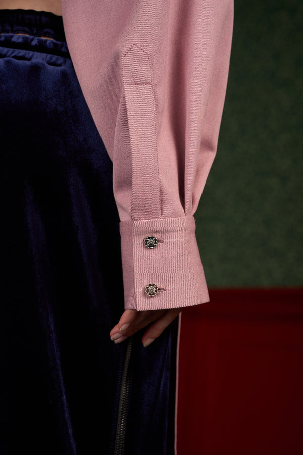 Strong-Shoulder Oversized Shirt “The Doll”