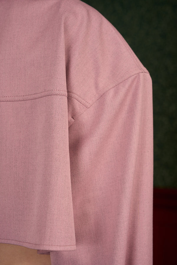 Strong-Shoulder Oversized Shirt “The Doll”