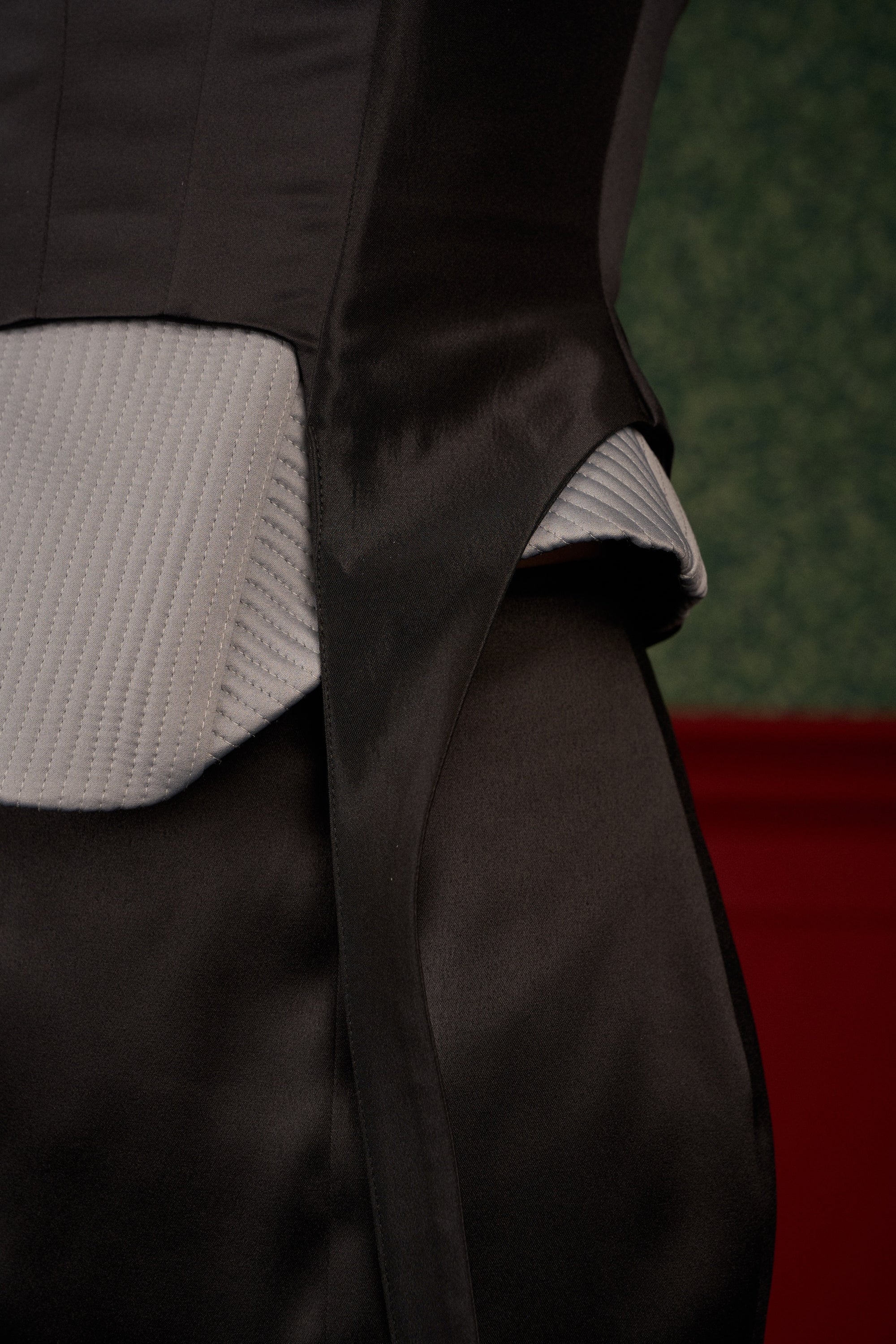 Satin Corset with Double Straps and a Bra-Top Effect “Siren”