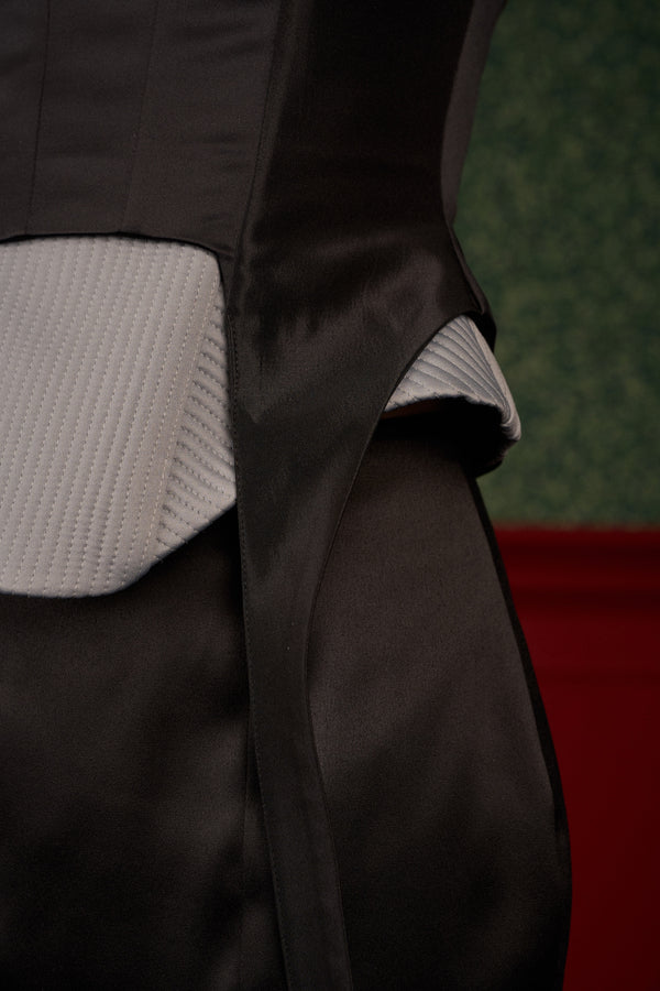 Satin Corset with Double Straps and a Bra-Top Effect “Siren”