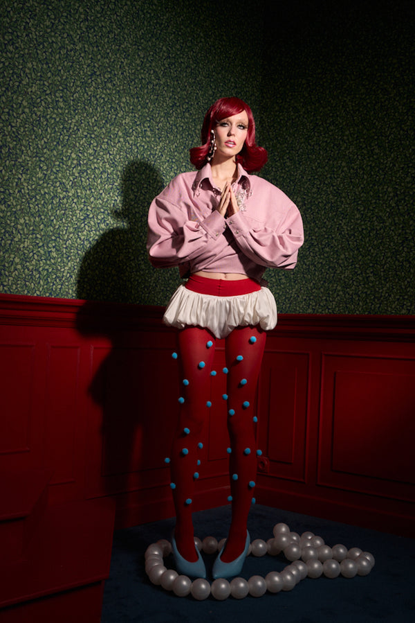 Strong-Shoulder Oversized Shirt “The Doll”