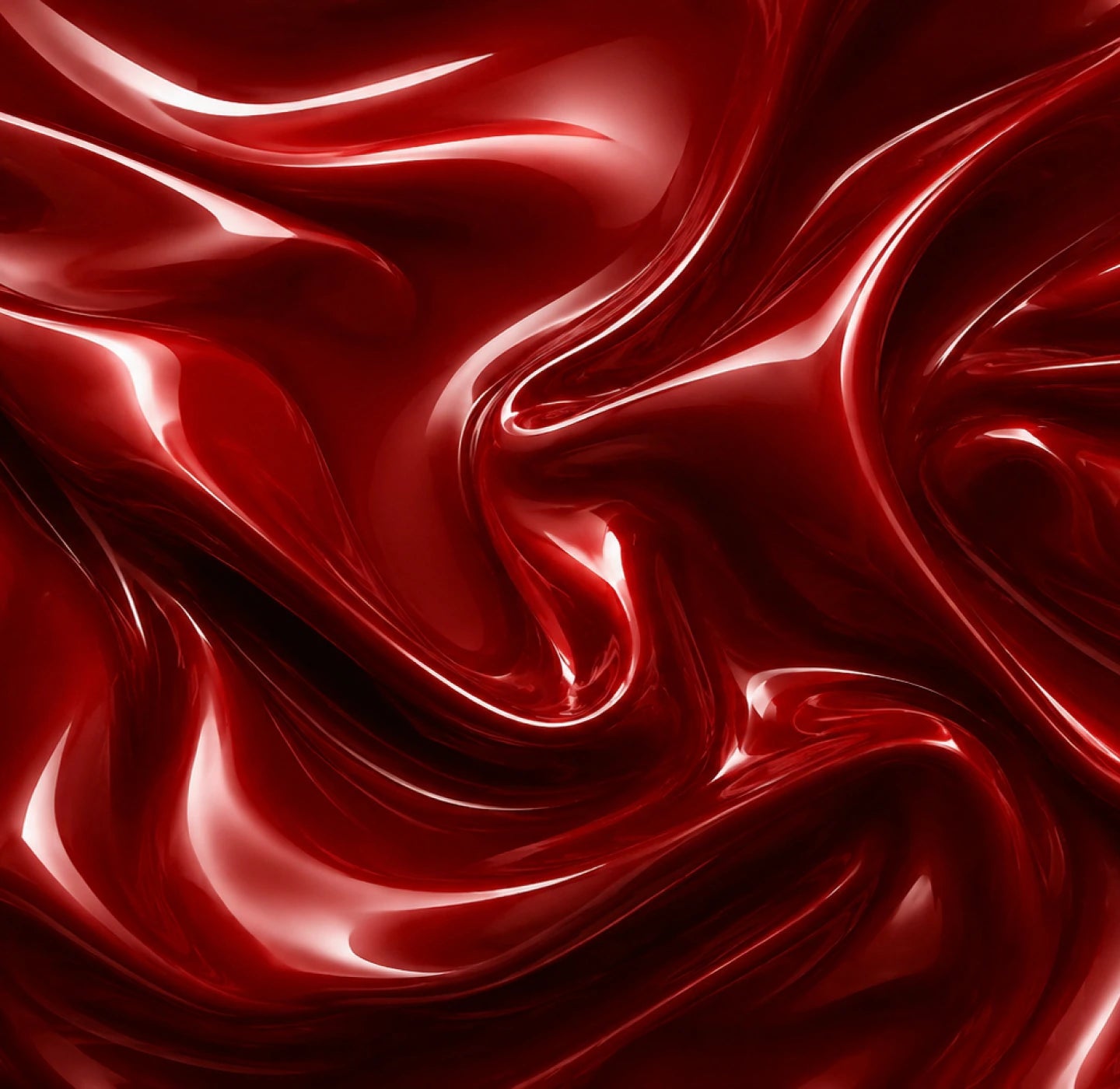 Red sculptural fabric texture